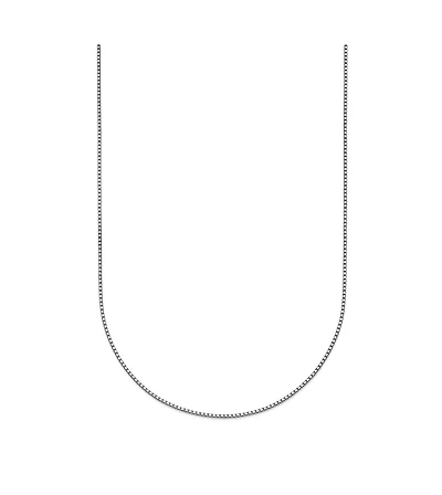 Curata Jewelry Solid 950 Platinum 0.7mm Box Chain Necklace 16-24 Inch Chain Necklace
