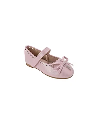 Bebe Toddler Girl's Flat with Bow and Hanging B Charm