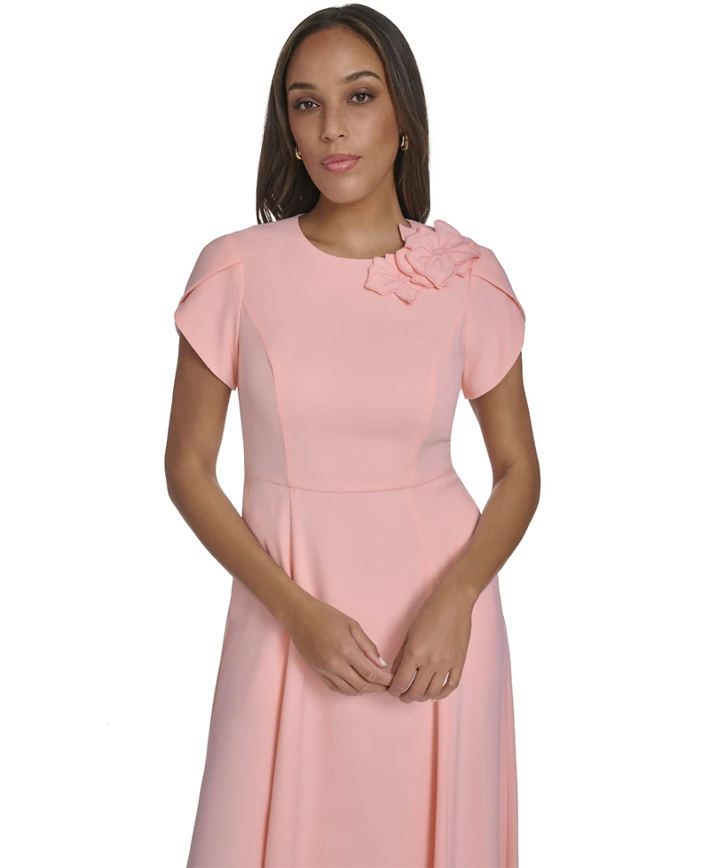 Eliza J Women's Jewel-Neck Midi Dress