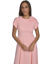 Eliza J Women's Jewel-Neck Midi Dress