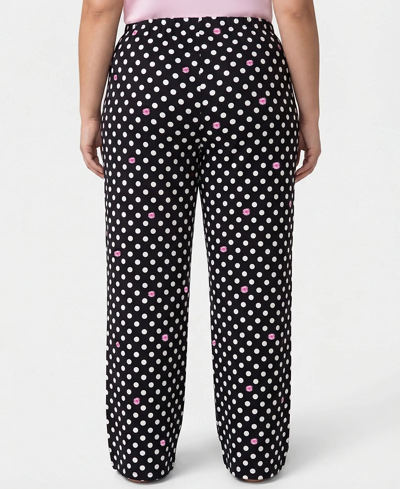 Hue Plus Cozy Canine Striped Mid-Rise Pants