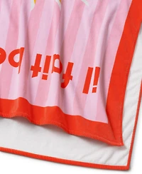 The Beach House Cotton Il Fait Beau Printed Beach Towel, 38" x 70"