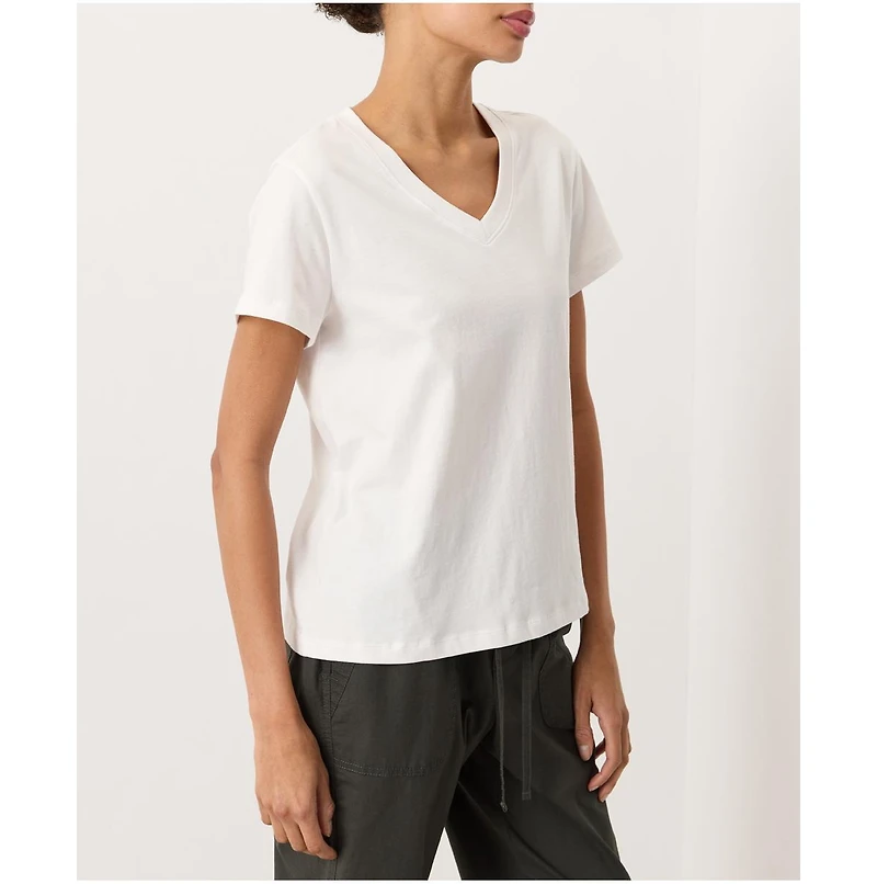 Pact Women's Organic Cotton Essential V-Neck Tee