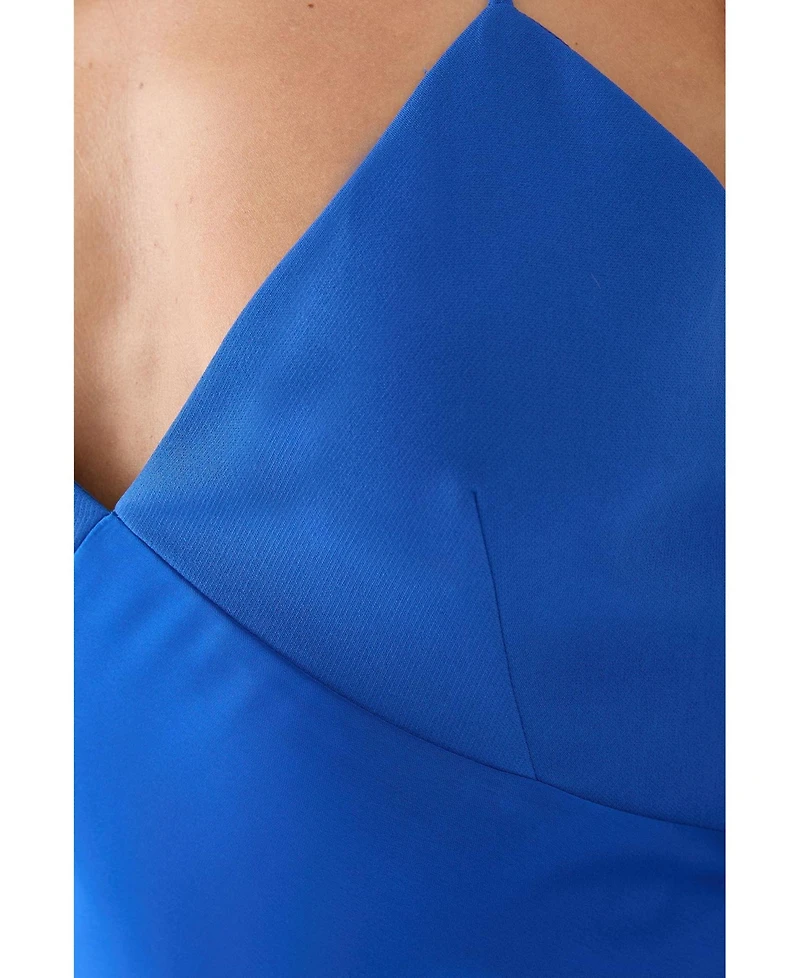 MissPap Women's Premium Bust Panel Maxi Bridesmaid Dress