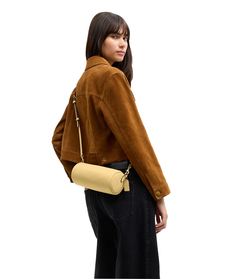 Coach Barrel Small Leather Slim Shoulder Bag