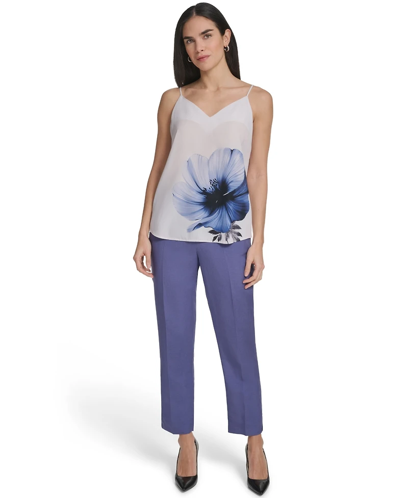 Calvin Klein Women's Strappy Floral Camisole Top