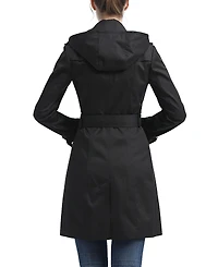 kimi + kai Women's Classic Hooded Trench Coat