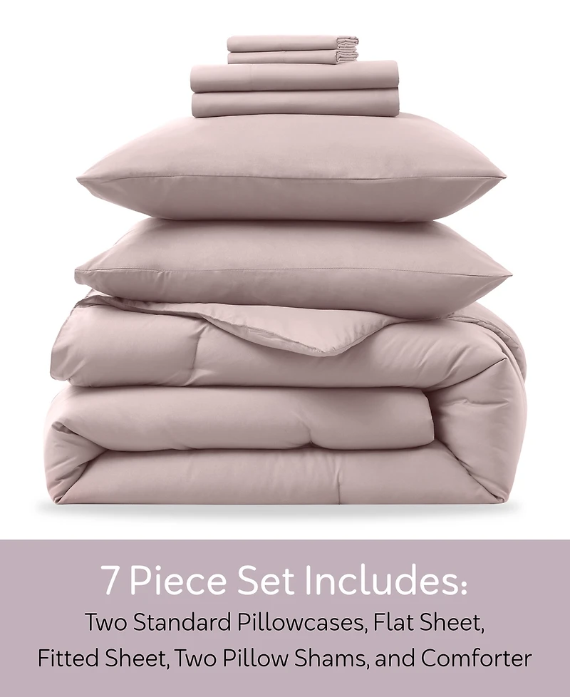 Nestl Luxury Soft Modern Design 7-Pc. Comforter Set