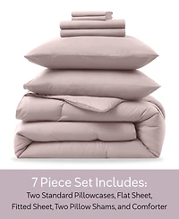 Nestl Luxury Soft Modern Design 7-Pc. Comforter Set
