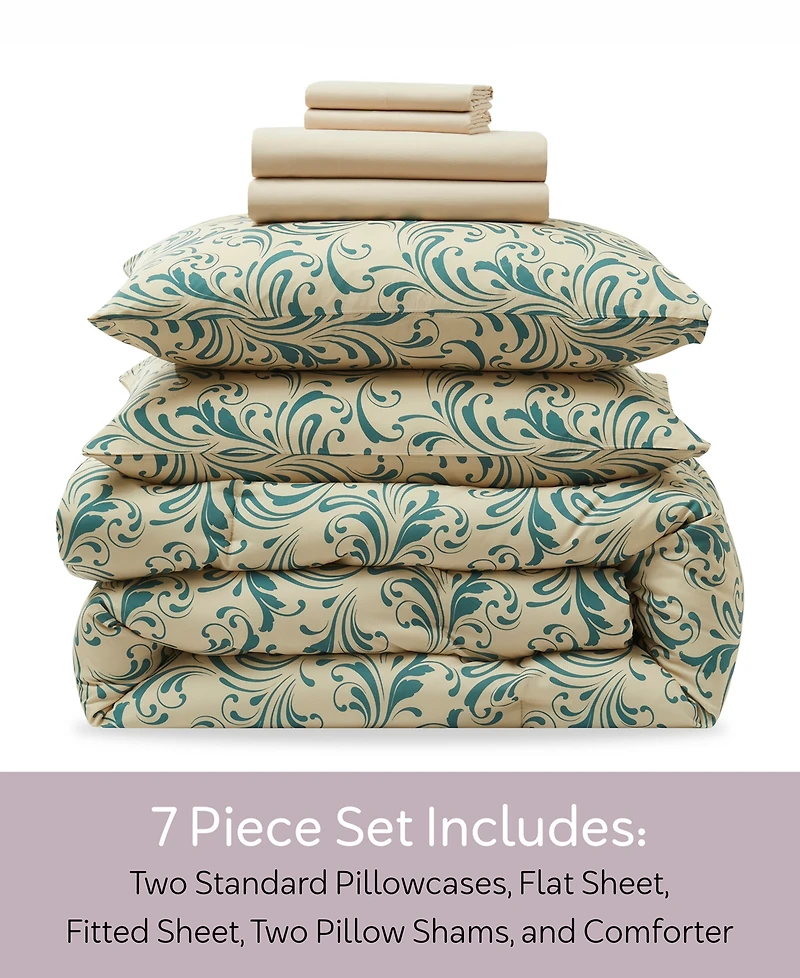 Nestl Luxury Soft Biomorphic Design -Pc. Comforter Set