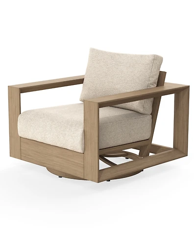 Mansfield 35" Olefin Outdoor Swivel Club Chair