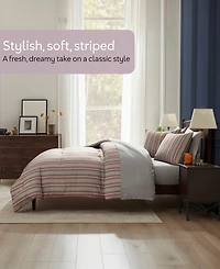 Nestl Luxury Soft Modern Striped Design 5-Pc. Comforter Set