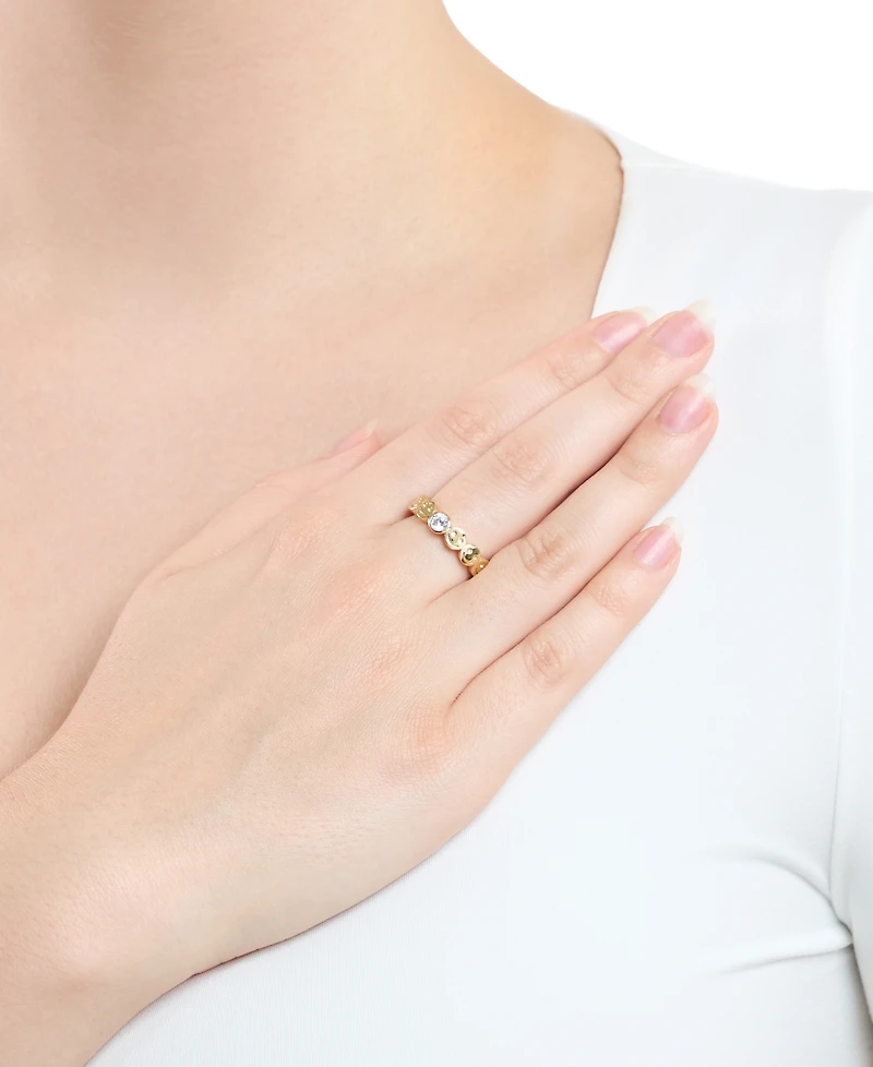 Macy's Cubic Zirconia Smiley Face Band Ring