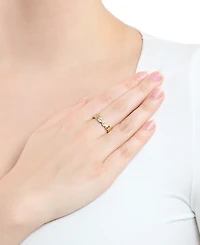 Macy's Cubic Zirconia Smiley Face Band Ring