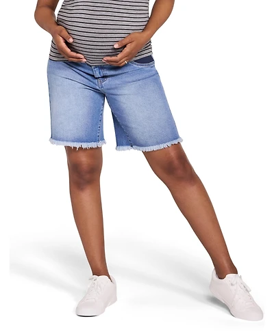 Motherhood Maternity Under the Belly Dad Denim Short