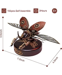 Robotime Mechanical Rhinoceros Beetle 3D Metal Puzzle Diy Model Kit