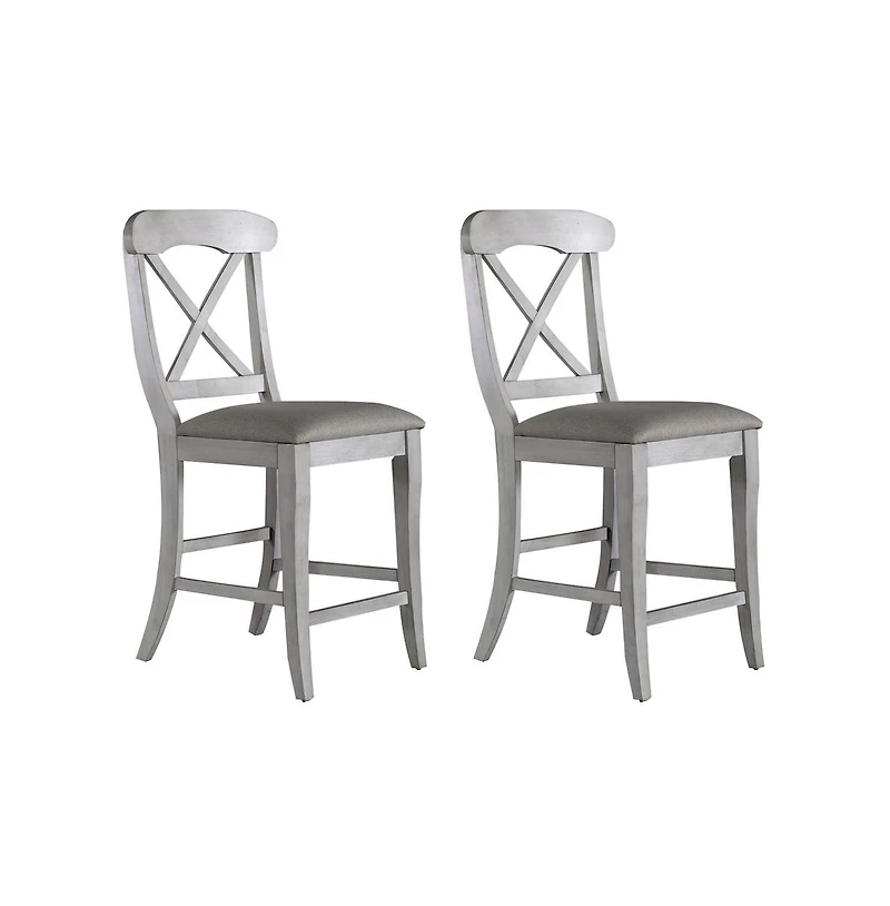 Liberty Furniture Industries, Inc Uph X Back Counter Chair Set of 2