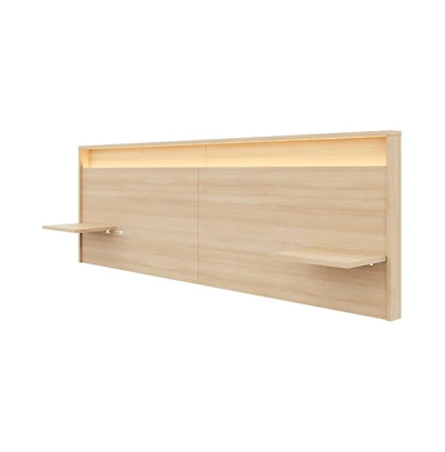 Nexera Extended Headboard with Integrated Shelves