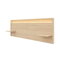 Nexera Extended Headboard with Integrated Shelves