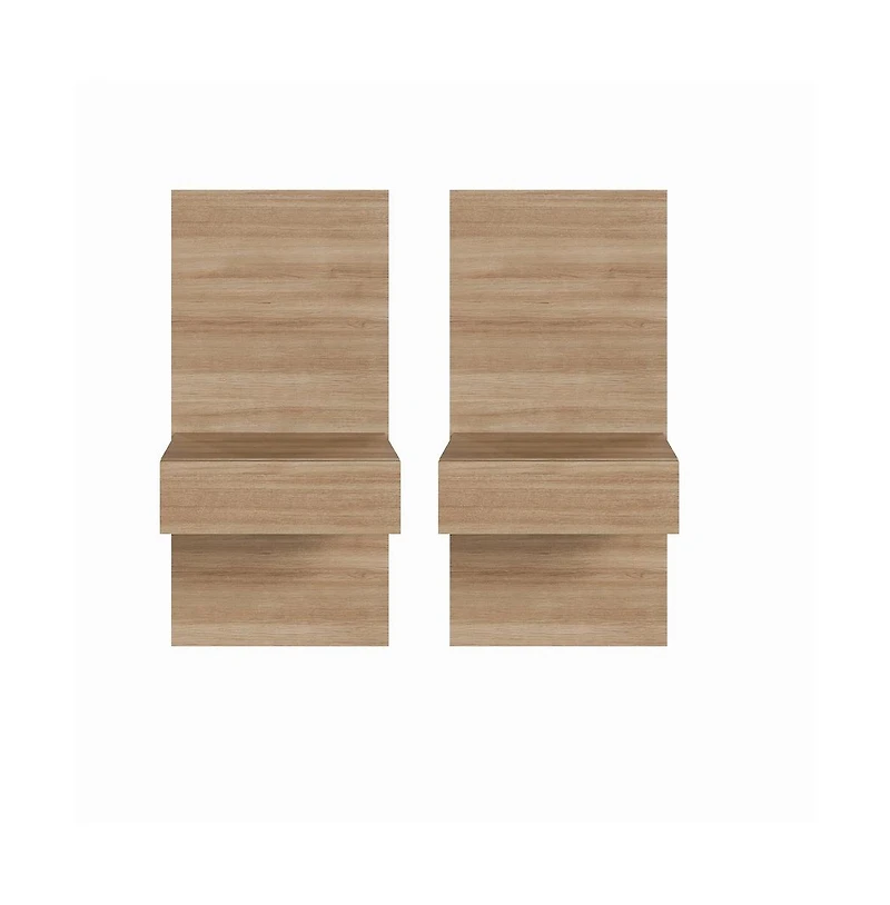 Nexera Milano Floating Nightstand Extension Panel Set of 2