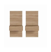Nexera Milano Floating Nightstand Extension Panel Set of 2