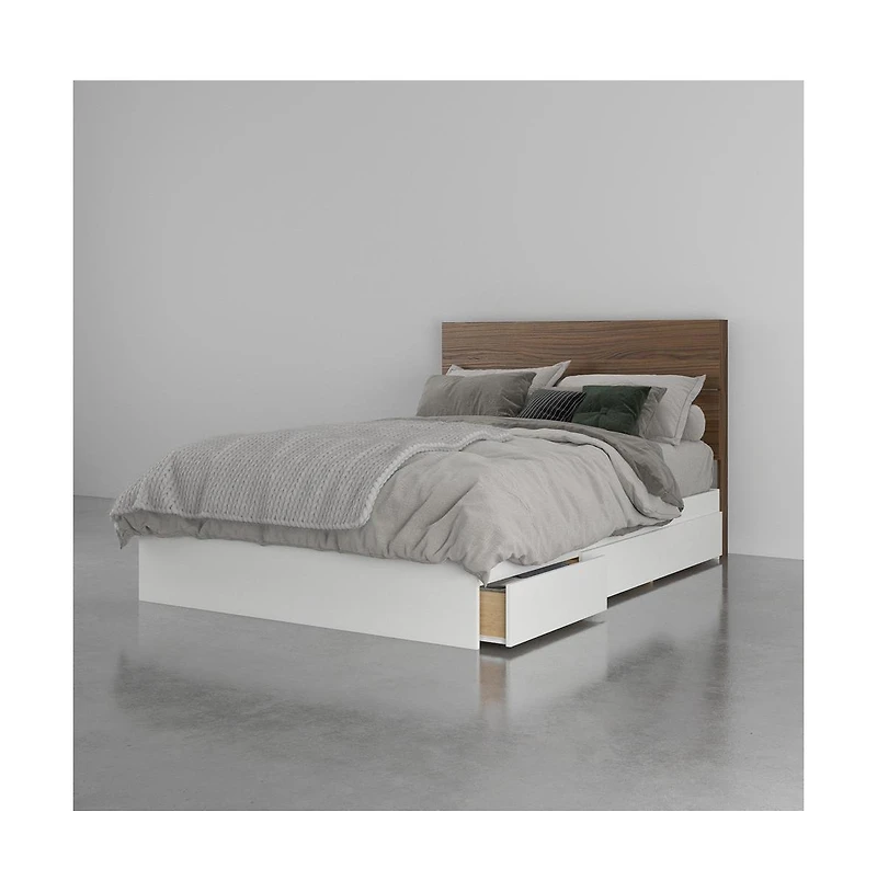 Nexera Bed Frame And Headboard, Full.