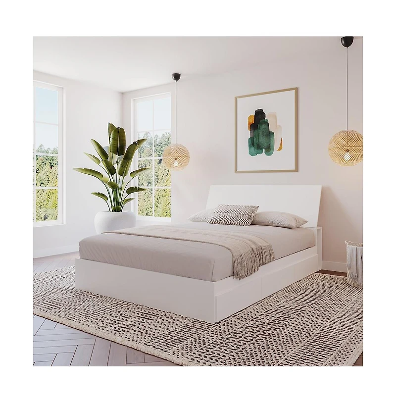 Nexera Bed Frame And Headboard Full