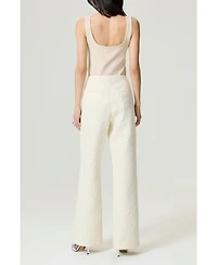 Nocturne Women's Contrast Fabric Detailed Pants