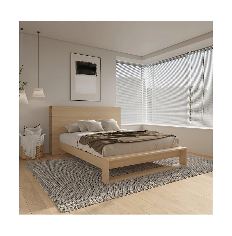 Nexera Tate Headboard and Slatted Bedframe.