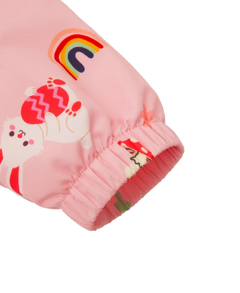 Rokka&Rolla Toddler Girls Fleece Lined Windbreaker Rain Jacket