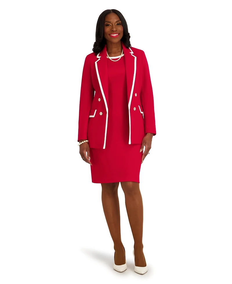 Kasper Women's Double-Breasted Collared Jacket