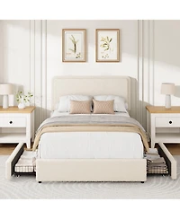 gaomon Teddy Fleece Bed Frame