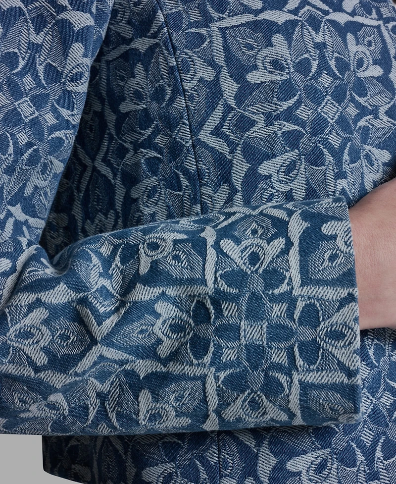 Bcbg Women's Boxy Square Print Jacket