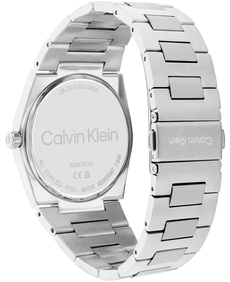Calvin Klein Men's Ck Empower Silver Tone Stainless Steel Bracelet Watch, 40mm