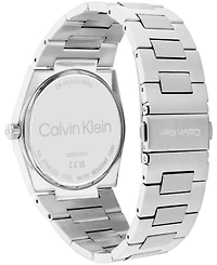 Calvin Klein Men's Ck Empower Silver Tone Stainless Steel Bracelet Watch, 40mm