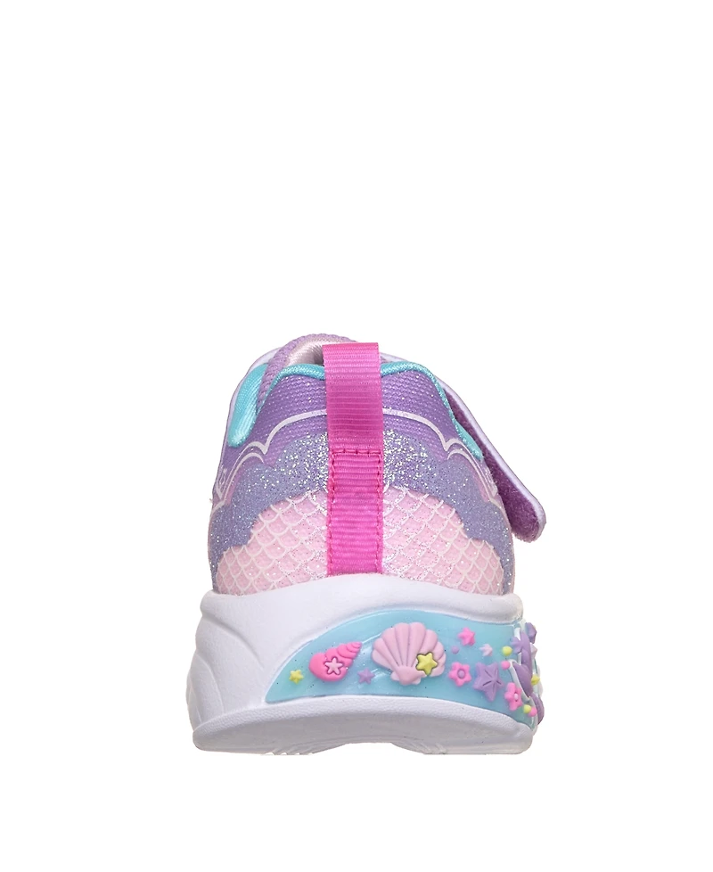 Skechers Toddler Girls' My Dreamers - Lil Mermaid Light-Up Fastening Strap Casual Sneakers from Finish Line