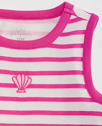 First Impressions Baby Girls' 3M-24M Mix & Match Seashell Striped Peplum Top, Macy's Exclusive