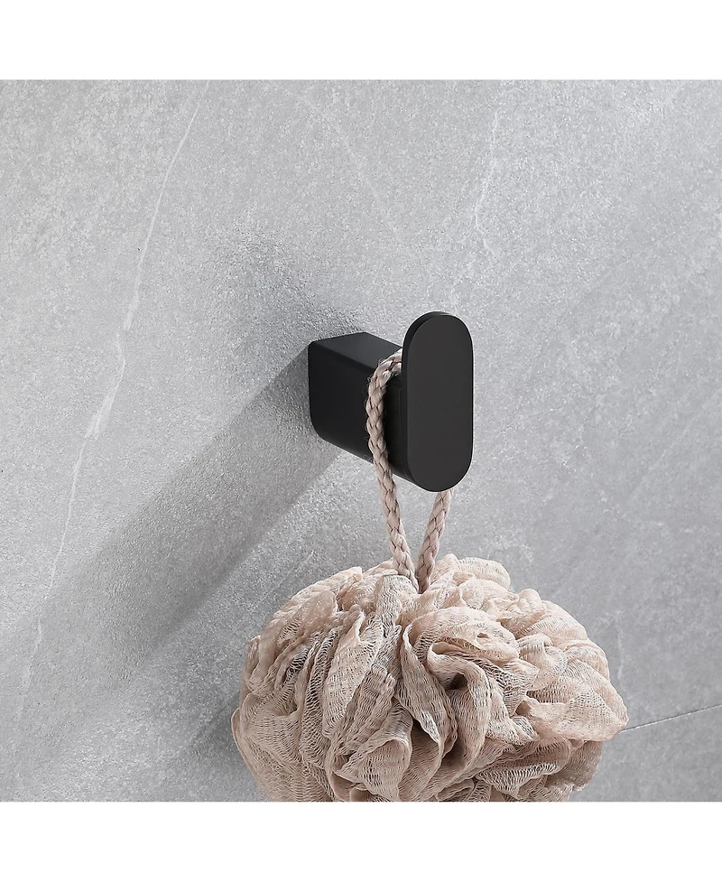 Rainsken 5- Piece Bathroom Accessories Set, Stainless Steel Bathroom Hardware Set, Bath Towel Bar