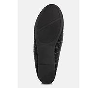 London Rag Women's Drairi Horsebit Detail Tweed Loafers