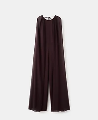 Mango Women's Long-Sleeve Slit Jumpsuit