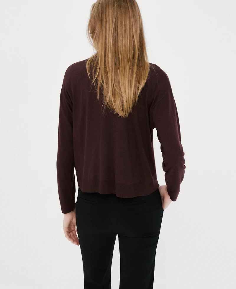 Mango Women's Knitted Polo-Neck Sweater