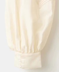 Mango Women's Floral Embroidery Cotton Blouse