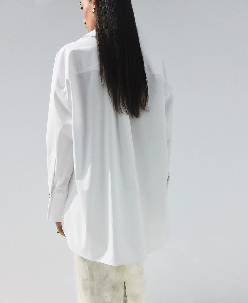 Mango Women's Oversize Cotton Shirt