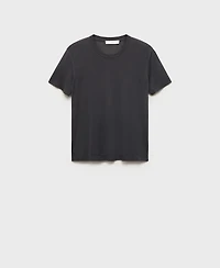 Mango Women's Short-Sleeved Micro-Modal Pajama Top