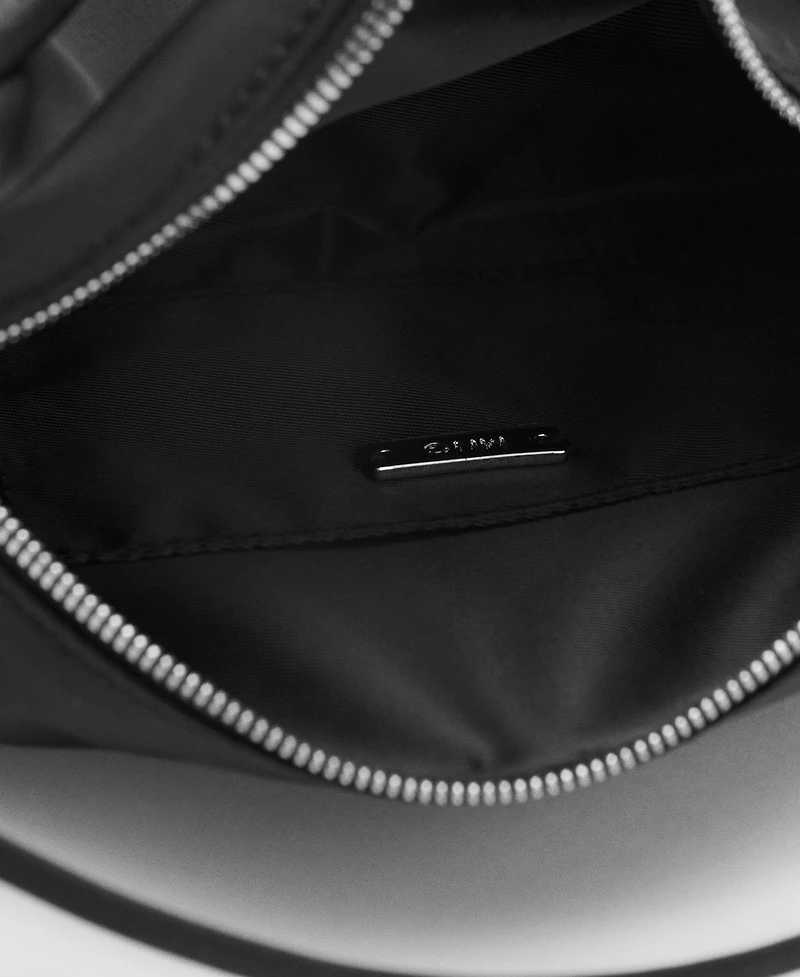 Mango Women's Double Straps Nylon Handbag