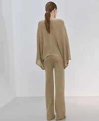 Mango Women's V-Neck Knit Top