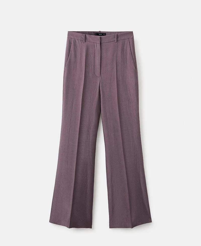 Mango Women's Straight Mid-Rise Pants