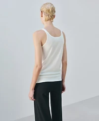 Mango Women's Cotton Round-Neck Top