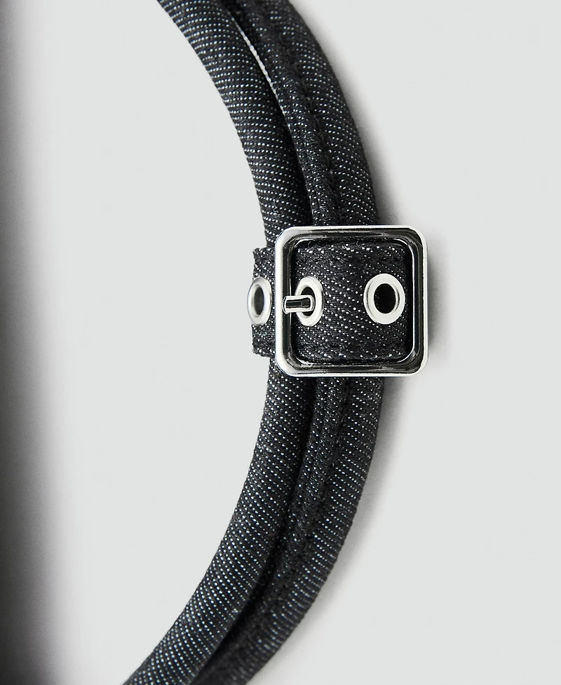 Mango Women's Denim Shoulder Bag