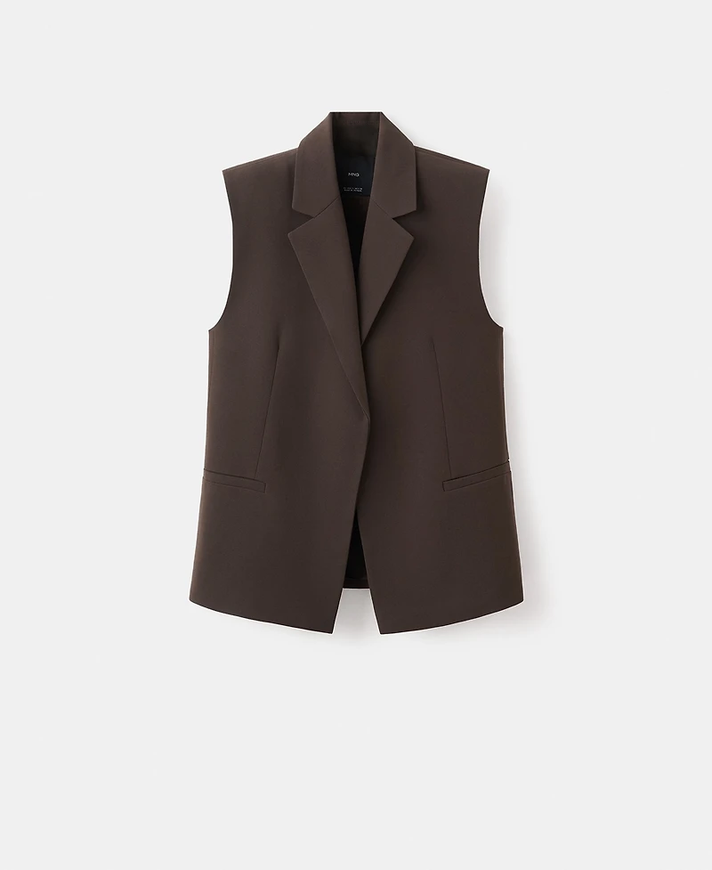 Mango Women's Lapels Suit Vest
